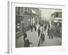 People Rushing to Get on a Trolley Bus at 7.05 Am, Tooting Broadway, London, April 1912-null-Framed Photographic Print