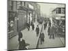 People Rushing to Get on a Trolley Bus at 7.05 Am, Tooting Broadway, London, April 1912-null-Mounted Photographic Print