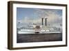 People's Line - Hudson River, from 'The Palace Steamers of the World' Series-Currier & Ives-Framed Giclee Print