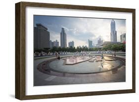 People's Square, Shanghai, China, Asia-Andy Brandl-Framed Photographic Print