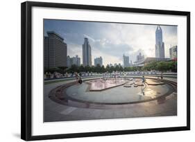 People's Square, Shanghai, China, Asia-Andy Brandl-Framed Photographic Print