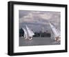 People Sailing on the Willamette River, Portland, Oregon, USA-Janis Miglavs-Framed Photographic Print