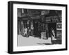 People Shopping at Small Jewish Businesses on a Street in the Jewish Quarter-null-Framed Photographic Print