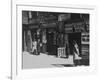 People Shopping at Small Jewish Businesses on a Street in the Jewish Quarter-null-Framed Photographic Print