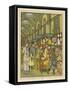 People Shopping in an Arcade-Thomas Crane-Framed Stretched Canvas