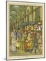 People Shopping in an Arcade-Thomas Crane-Mounted Giclee Print