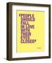 People should fall in love with their eyes closed-null-Framed Art Print