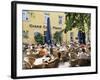 People Sitting at an Outdoor Cafe on Karlsplatz, Stuttgart, Baden Wurttemberg, Germany-Yadid Levy-Framed Photographic Print