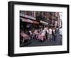 People Sitting at an Outdoor Restaurant, Little Italy, Manhattan, New York State-Yadid Levy-Framed Photographic Print