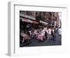 People Sitting at an Outdoor Restaurant, Little Italy, Manhattan, New York State-Yadid Levy-Framed Photographic Print