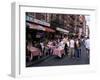 People Sitting at an Outdoor Restaurant, Little Italy, Manhattan, New York State-Yadid Levy-Framed Photographic Print