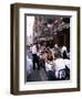 People Sitting at an Outdoor Restaurant, Little Italy, Manhattan, New York State-Yadid Levy-Framed Photographic Print