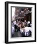 People Sitting at an Outdoor Restaurant, Little Italy, Manhattan, New York State-Yadid Levy-Framed Photographic Print