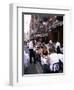 People Sitting at an Outdoor Restaurant, Little Italy, Manhattan, New York State-Yadid Levy-Framed Photographic Print