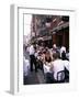 People Sitting at an Outdoor Restaurant, Little Italy, Manhattan, New York State-Yadid Levy-Framed Photographic Print