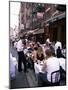 People Sitting at an Outdoor Restaurant, Little Italy, Manhattan, New York State-Yadid Levy-Mounted Photographic Print