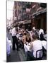 People Sitting at an Outdoor Restaurant, Little Italy, Manhattan, New York State-Yadid Levy-Mounted Photographic Print