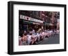 People Sitting at an Outdoor Restaurant, Little Italy, Manhattan, New York State-Yadid Levy-Framed Photographic Print