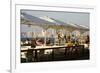 People Sitting at Casita Bar and Restaurant in Old Jaffa with a View over the Sea and Tel Aviv-Yadid Levy-Framed Photographic Print