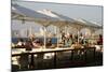 People Sitting at Casita Bar and Restaurant in Old Jaffa with a View over the Sea and Tel Aviv-Yadid Levy-Mounted Photographic Print