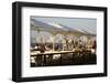 People Sitting at Casita Bar and Restaurant in Old Jaffa with a View over the Sea and Tel Aviv-Yadid Levy-Framed Photographic Print