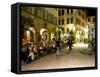 People Sitting at Outdoor Cafes and Restaurants, Stuttgart, Germany-Yadid Levy-Framed Stretched Canvas