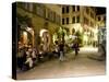 People Sitting at Outdoor Cafes and Restaurants, Stuttgart, Germany-Yadid Levy-Stretched Canvas