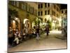 People Sitting at Outdoor Cafes and Restaurants, Stuttgart, Germany-Yadid Levy-Mounted Photographic Print