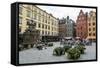 People Sitting at Stortorget Square in Gamla Stan, Stockholm, Sweden, Scandinavia, Europe-Yadid Levy-Framed Stretched Canvas