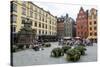 People Sitting at Stortorget Square in Gamla Stan, Stockholm, Sweden, Scandinavia, Europe-Yadid Levy-Stretched Canvas