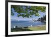 People Sitting at the Lakeshore-Markus Lange-Framed Photographic Print