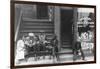 People Sitting on Front Porches in Negro Section of Chicago, Illinois-null-Framed Art Print