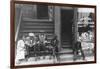 People Sitting on Front Porches in Negro Section of Chicago, Illinois-null-Framed Art Print