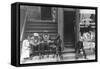 People Sitting on Front Porches in Negro Section of Chicago, Illinois-null-Framed Stretched Canvas