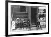 People Sitting on Front Porches in Negro Section of Chicago, Illinois-null-Framed Art Print