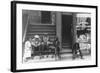 People Sitting on Front Porches in Negro Section of Chicago, Illinois-null-Framed Art Print