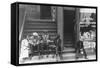 People Sitting on Front Porches in Negro Section of Chicago, Illinois-null-Framed Stretched Canvas