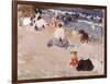 People Sitting on the Beach, 1906-Joaquín Sorolla y Bastida-Framed Giclee Print