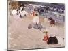 People Sitting on the Beach, 1906-Joaquín Sorolla y Bastida-Mounted Premium Giclee Print