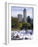 People Skating in Central Park, Manhattan, New York City, New York, USA-Peter Scholey-Framed Photographic Print