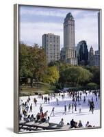 People Skating in Central Park, Manhattan, New York City, New York, USA-Peter Scholey-Framed Photographic Print