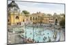 People Soaking and Swimming in the Famous Szechenhu Thermal Bath, Budapest, Hungary-Kimberly Walker-Mounted Photographic Print