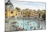 People Soaking and Swimming in the Famous Szechenhu Thermal Bath, Budapest, Hungary-Kimberly Walker-Mounted Photographic Print