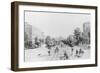 People Strolling through Washington D.C.-null-Framed Giclee Print