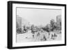 People Strolling through Washington D.C.-null-Framed Giclee Print