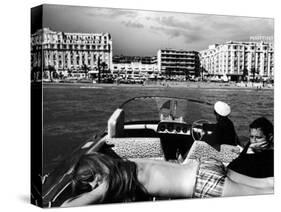 People Sunbathing During the Cannes Film Festival-Paul Schutzer-Stretched Canvas