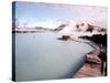People Swim in the Blue Lagoon Spa in Grindavik, Iceland-null-Stretched Canvas