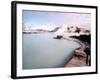 People Swim in the Blue Lagoon Spa in Grindavik, Iceland-null-Framed Photographic Print