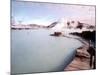 People Swim in the Blue Lagoon Spa in Grindavik, Iceland-null-Mounted Photographic Print