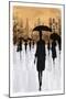 People under Rain in New York-isaxar-Mounted Photographic Print